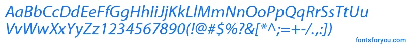 MyriadWebРљСѓСЂСЃРёРІ Font – Blue Fonts on White Background
