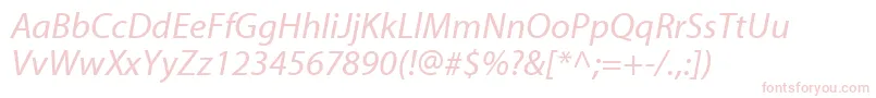 MyriadWebРљСѓСЂСЃРёРІ Font – Pink Fonts on White Background