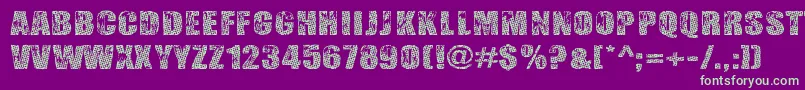 GogolSimoneMonroe Font – Green Fonts on Purple Background