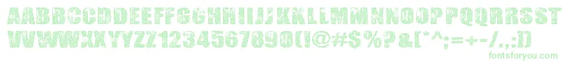 GogolSimoneMonroe Font – Green Fonts on White Background