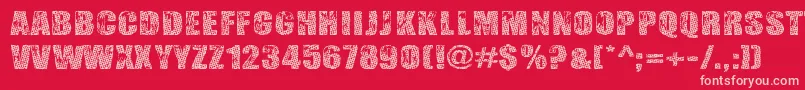 GogolSimoneMonroe Font – Pink Fonts on Red Background