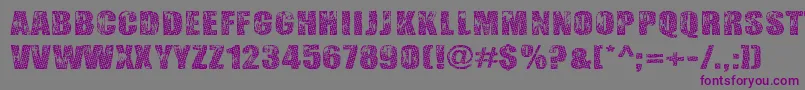 GogolSimoneMonroe Font – Purple Fonts on Gray Background