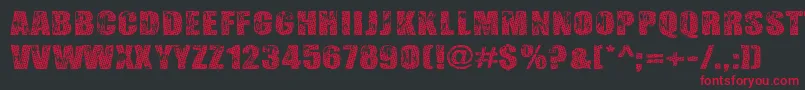 GogolSimoneMonroe Font – Red Fonts on Black Background