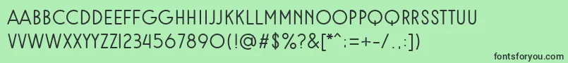 Rampung Font – Black Fonts on Green Background