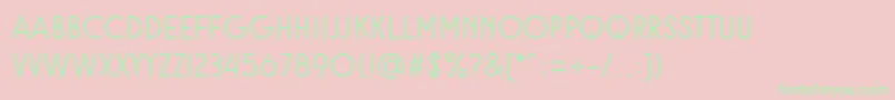 Rampung Font – Green Fonts on Pink Background