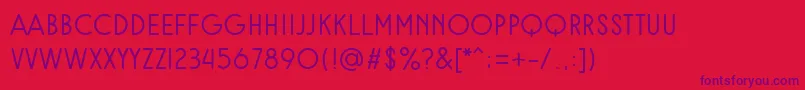 Rampung Font – Purple Fonts on Red Background