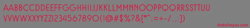 Rampung Font – Red Fonts on Gray Background