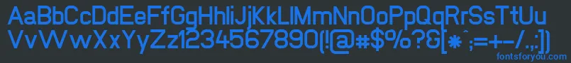 NewmediaBold Font – Blue Fonts on Black Background