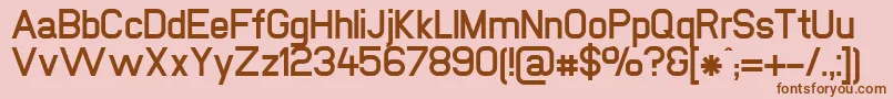 NewmediaBold Font – Brown Fonts on Pink Background
