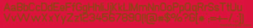 NewmediaBold Font – Brown Fonts on Red Background