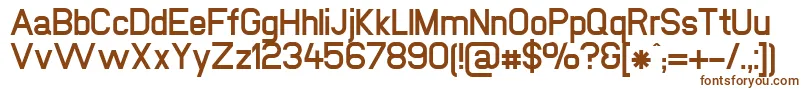 Шрифт NewmediaBold – коричневые шрифты на белом фоне