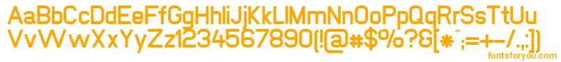 NewmediaBold Font – Orange Fonts on White Background