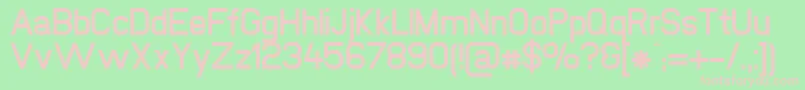 フォントNewmediaBold – 緑の背景にピンクのフォント