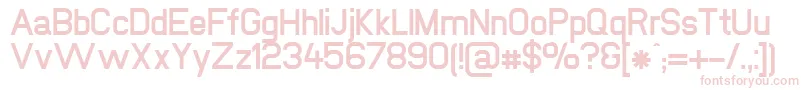 Fonte NewmediaBold – fontes rosa em um fundo branco