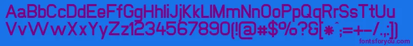 Шрифт NewmediaBold – фиолетовые шрифты на синем фоне