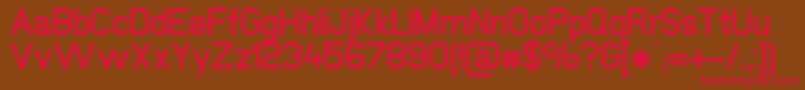 NewmediaBold Font – Red Fonts on Brown Background