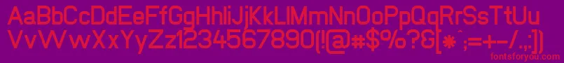NewmediaBold Font – Red Fonts on Purple Background