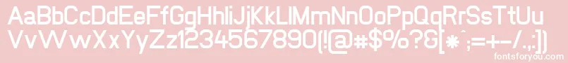 フォントNewmediaBold – ピンクの背景に白い文字