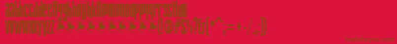 GabachitaPersonalUse Font – Brown Fonts on Red Background