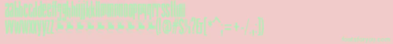 GabachitaPersonalUse Font – Green Fonts on Pink Background