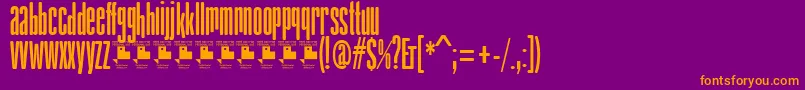 GabachitaPersonalUse Font – Orange Fonts on Purple Background