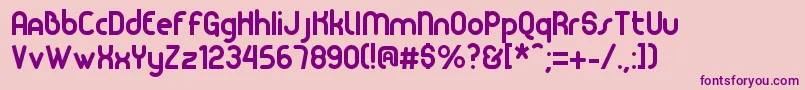 Nita Font – Purple Fonts on Pink Background