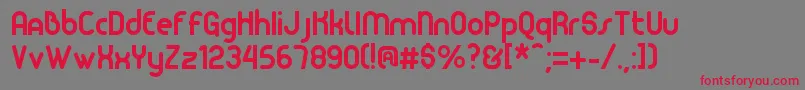 Nita Font – Red Fonts on Gray Background
