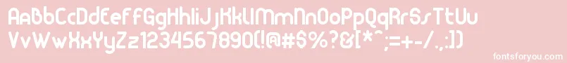 Nita Font – White Fonts on Pink Background