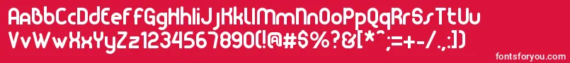 Nita Font – White Fonts on Red Background