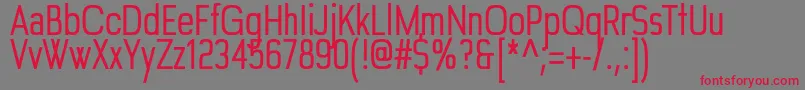 Edgelet Font – Red Fonts on Gray Background