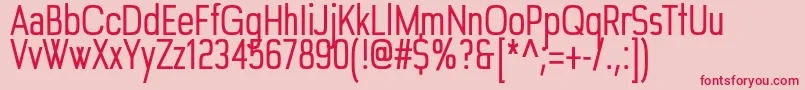 Edgelet Font – Red Fonts on Pink Background