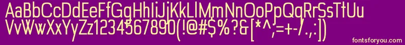 Edgelet Font – Yellow Fonts on Purple Background