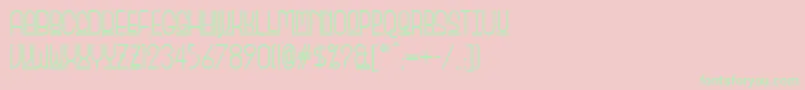 Monicassalonnf Font – Green Fonts on Pink Background