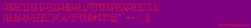 Monicassalonnf Font – Red Fonts on Purple Background