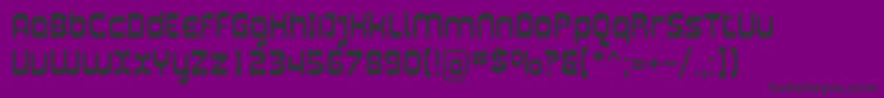 Plasma01-fontti – mustat fontit violetilla taustalla