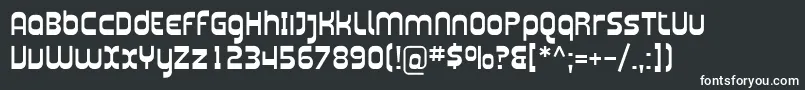 フォントPlasma01 – 黒い背景に白い文字