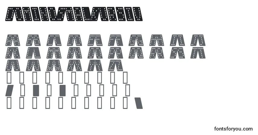 DominoSmalKursiv-fontti – aakkoset, numerot, erikoismerkit
