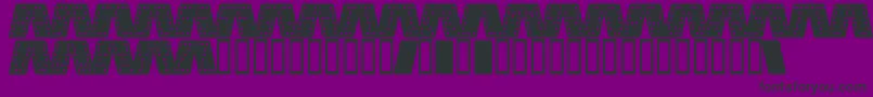 DominoSmalKursiv Font – Black Fonts on Purple Background