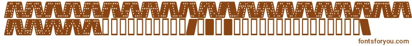 Шрифт DominoSmalKursiv – коричневые шрифты на белом фоне