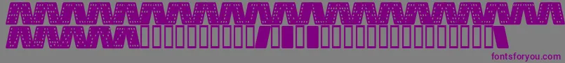 DominoSmalKursiv Font – Purple Fonts on Gray Background