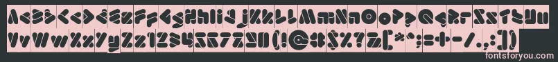 EmperorOfJapanInverse Font – Pink Fonts on Black Background