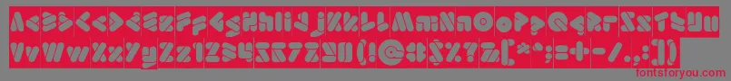 EmperorOfJapanInverse Font – Red Fonts on Gray Background