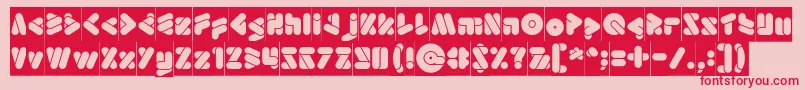 EmperorOfJapanInverse Font – Red Fonts on Pink Background