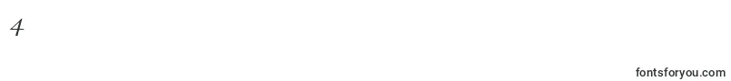 ItcFoundersCaslon12Italic Font – Fonts for Digit 4