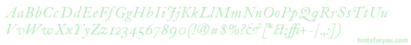 fuente ItcFoundersCaslon12Italic – Fuentes Verdes
