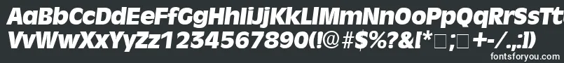 MisceDisplaySsiItalic Font – White Fonts on Black Background
