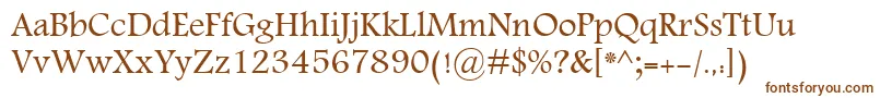 Шрифт KhalaadDawlat – коричневые шрифты на белом фоне