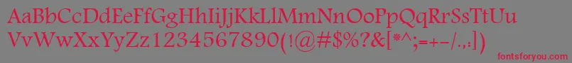 KhalaadDawlat Font – Red Fonts on Gray Background