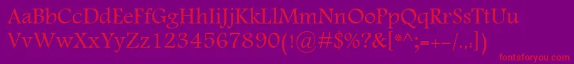 KhalaadDawlat Font – Red Fonts on Purple Background