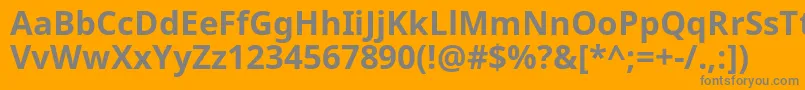 フォントNotosans ffy – オレンジの背景に灰色の文字